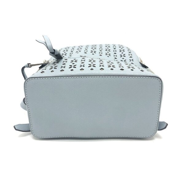 Michael Kors Flower punching Backpack Bag PVC blue/SilverHardware - Picture 5 of 13